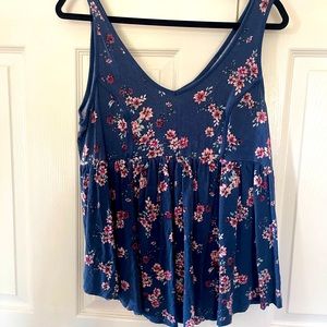 Floral babydoll tank